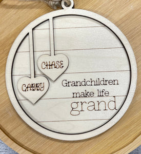 Grandchildren make life Grand Ornament  | ITG Creations™